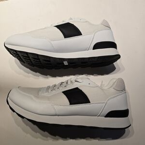 Unk White and Black Men's Sneakers